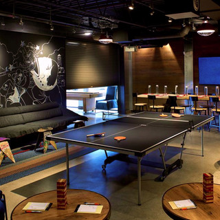 Ping pong table in Game Room at Hotel Zephyr